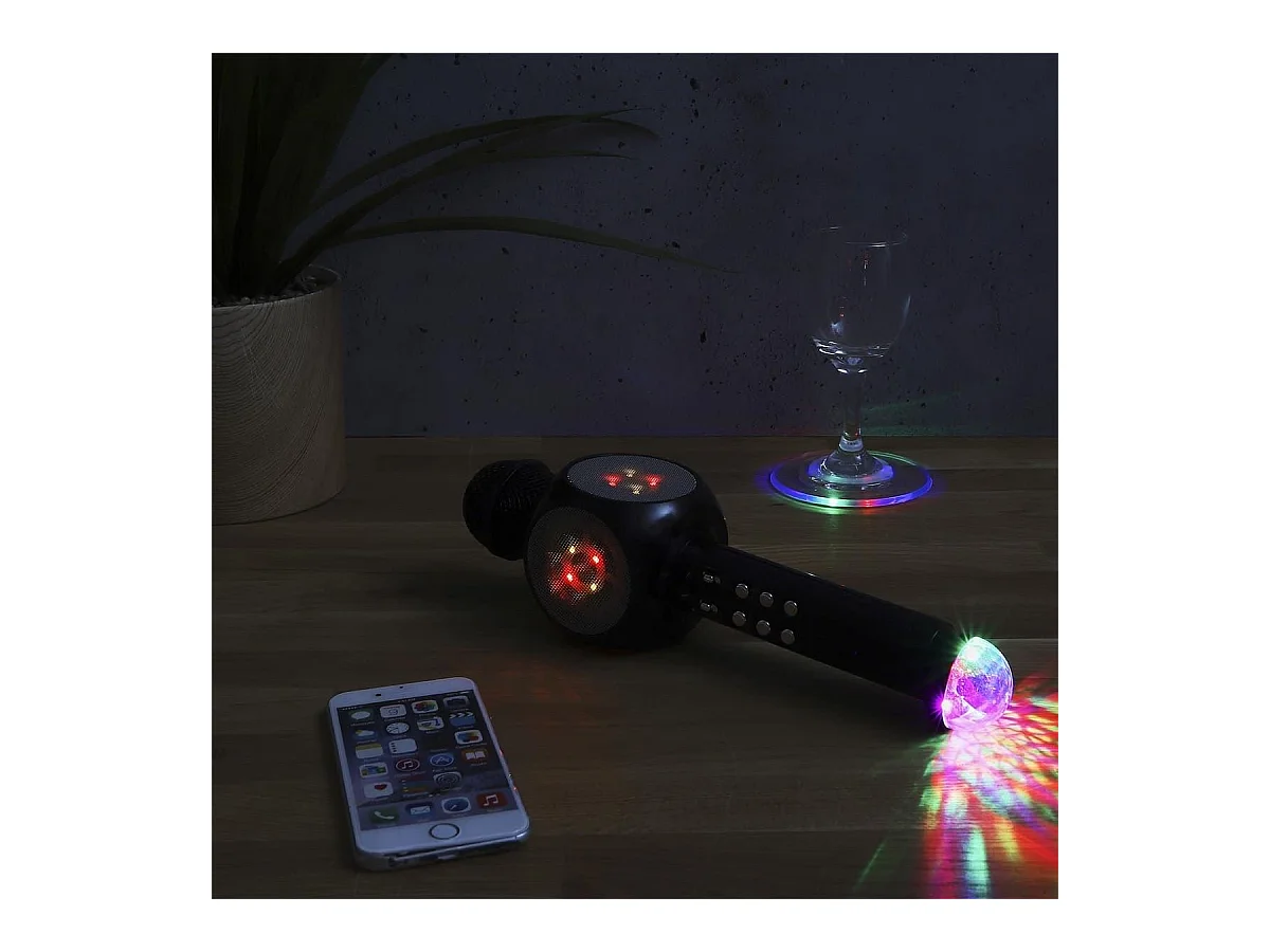 Micro Enceinte Karaoké Sans Fil Lumineux - GROOVY