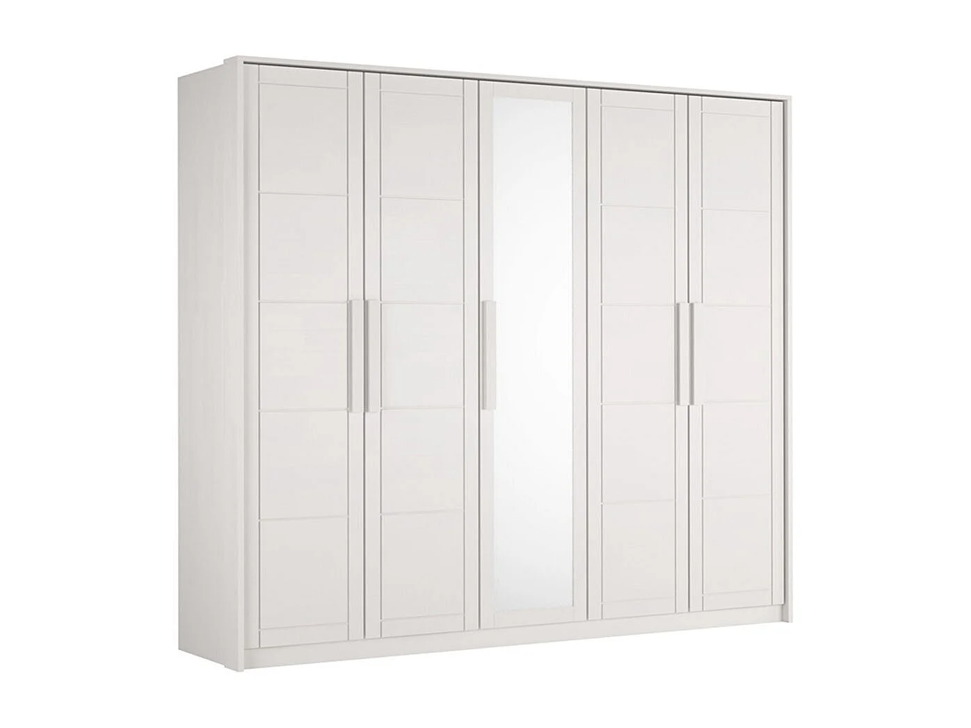 Armoire 2,52x0,65x2,2 m hêtre blanc Timo 5T WG