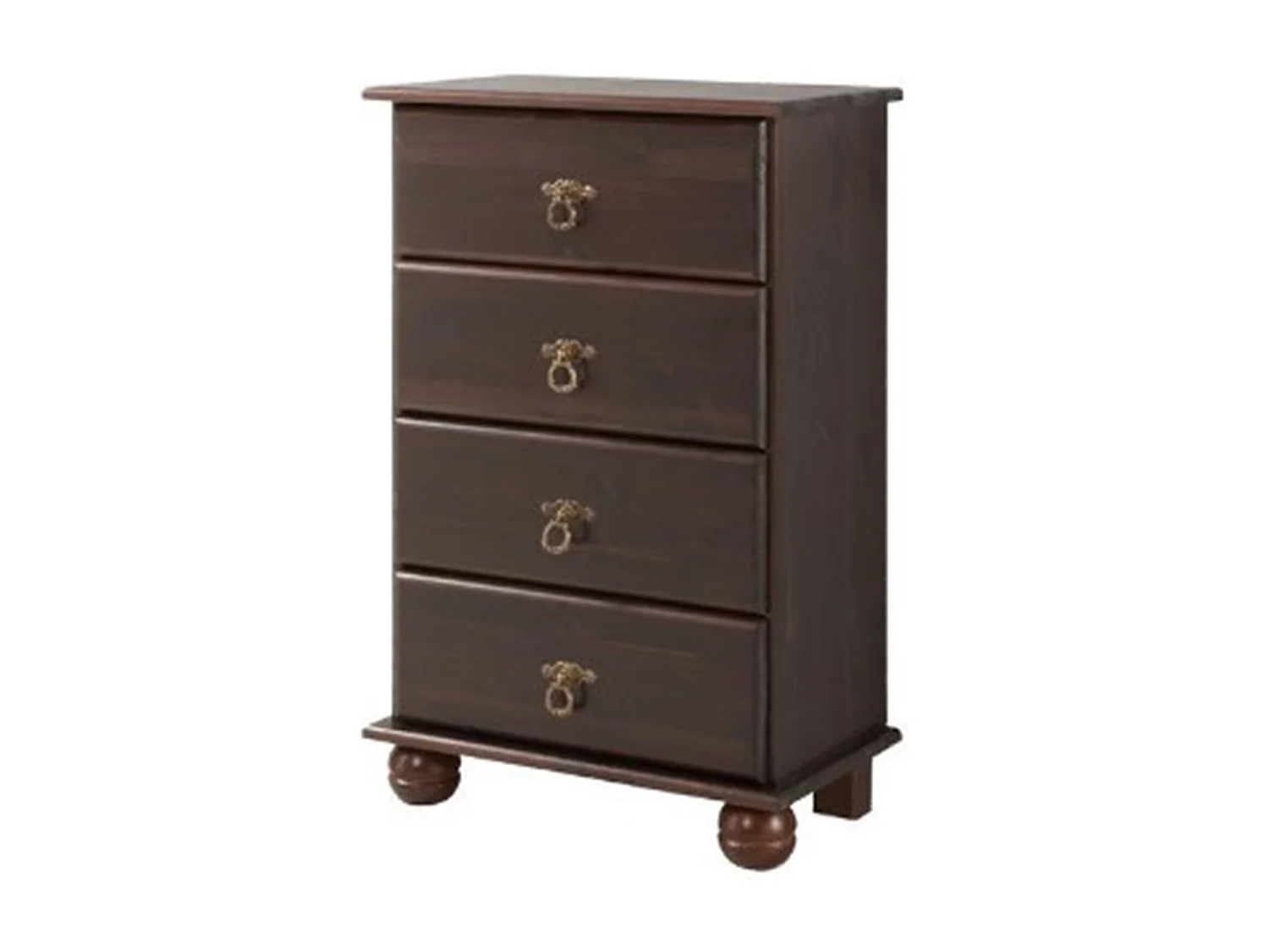 Finca | Commode avec 4 tiroirs en pin marron