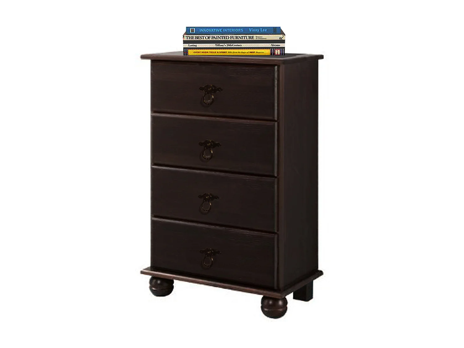 Finca | Commode avec 4 tiroirs en pin marron