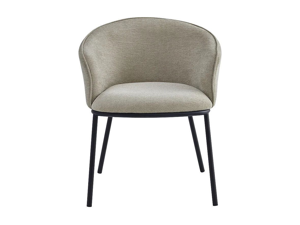 ALVIN-Poltrona da tavolo in tessuto Luxury beige