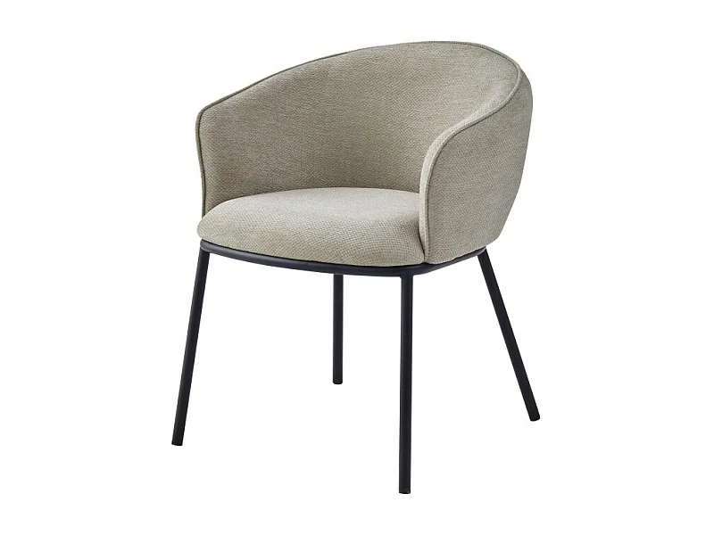 ALVIN-Poltrona da tavolo in tessuto Luxury beige