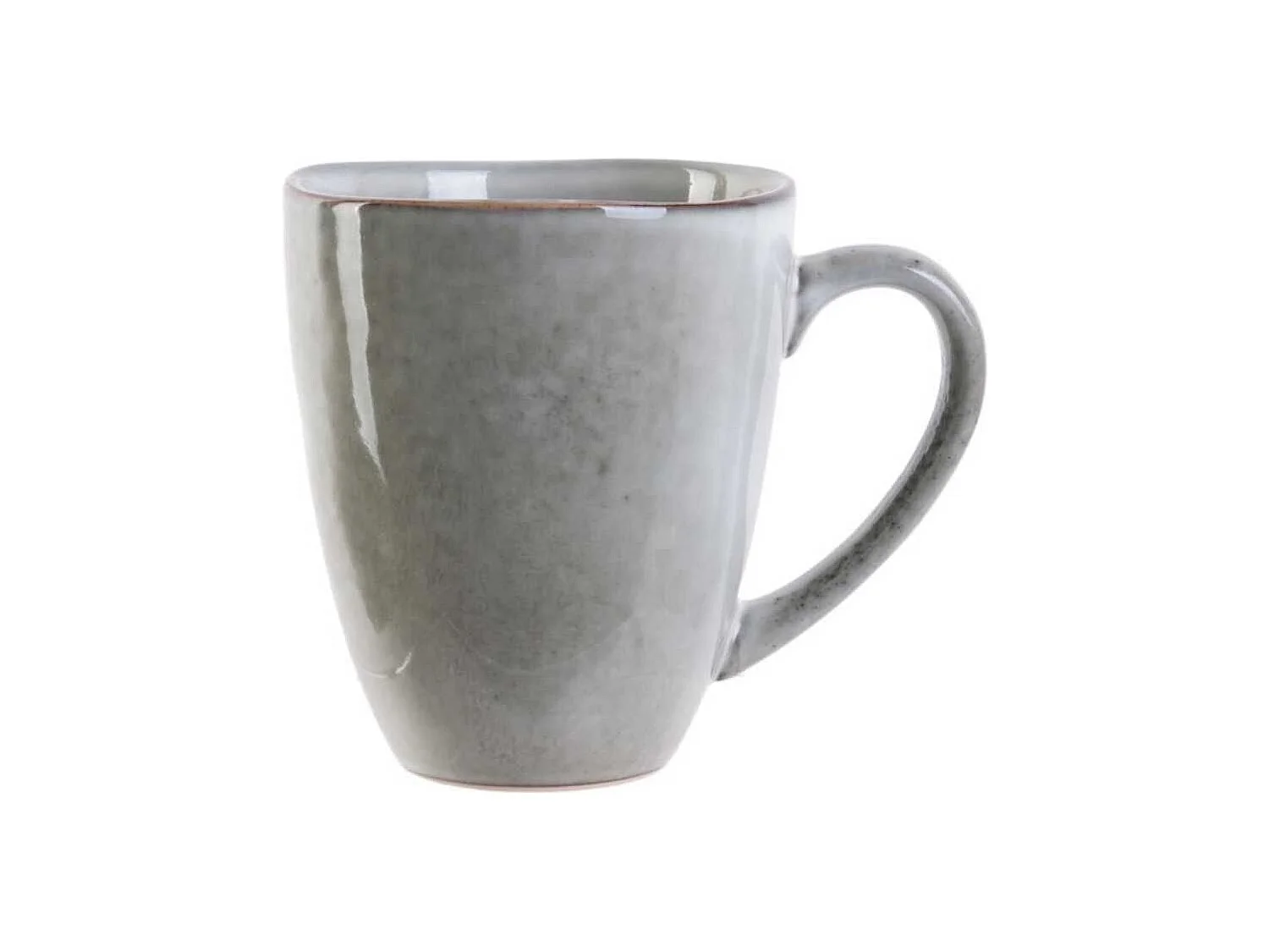 Set de 6 mugs 30cl en céramique au grés du temps gris - GALET