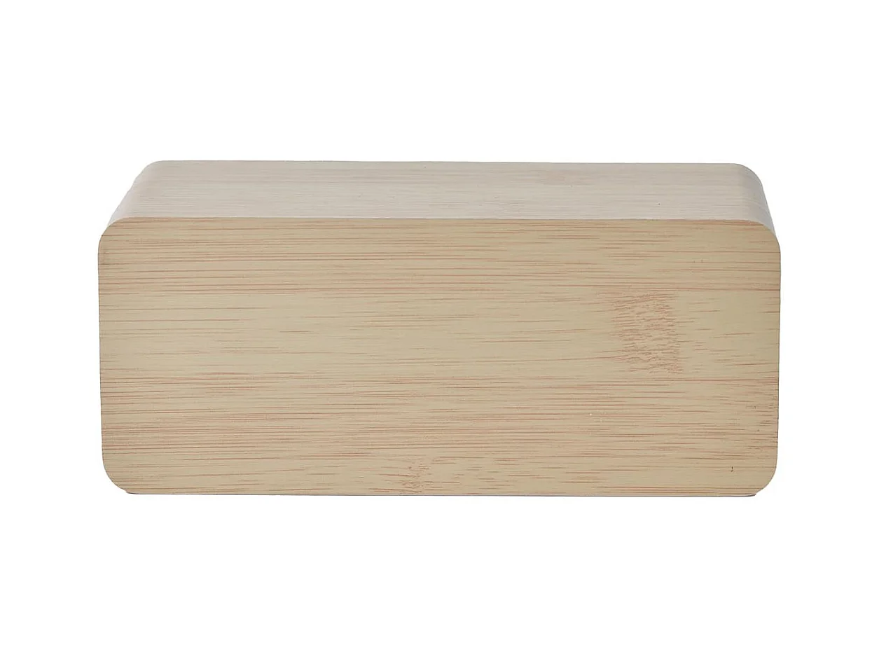 Réveil 2-en-1 Chargeur à Induction Effet Bois Clair - LEEGO