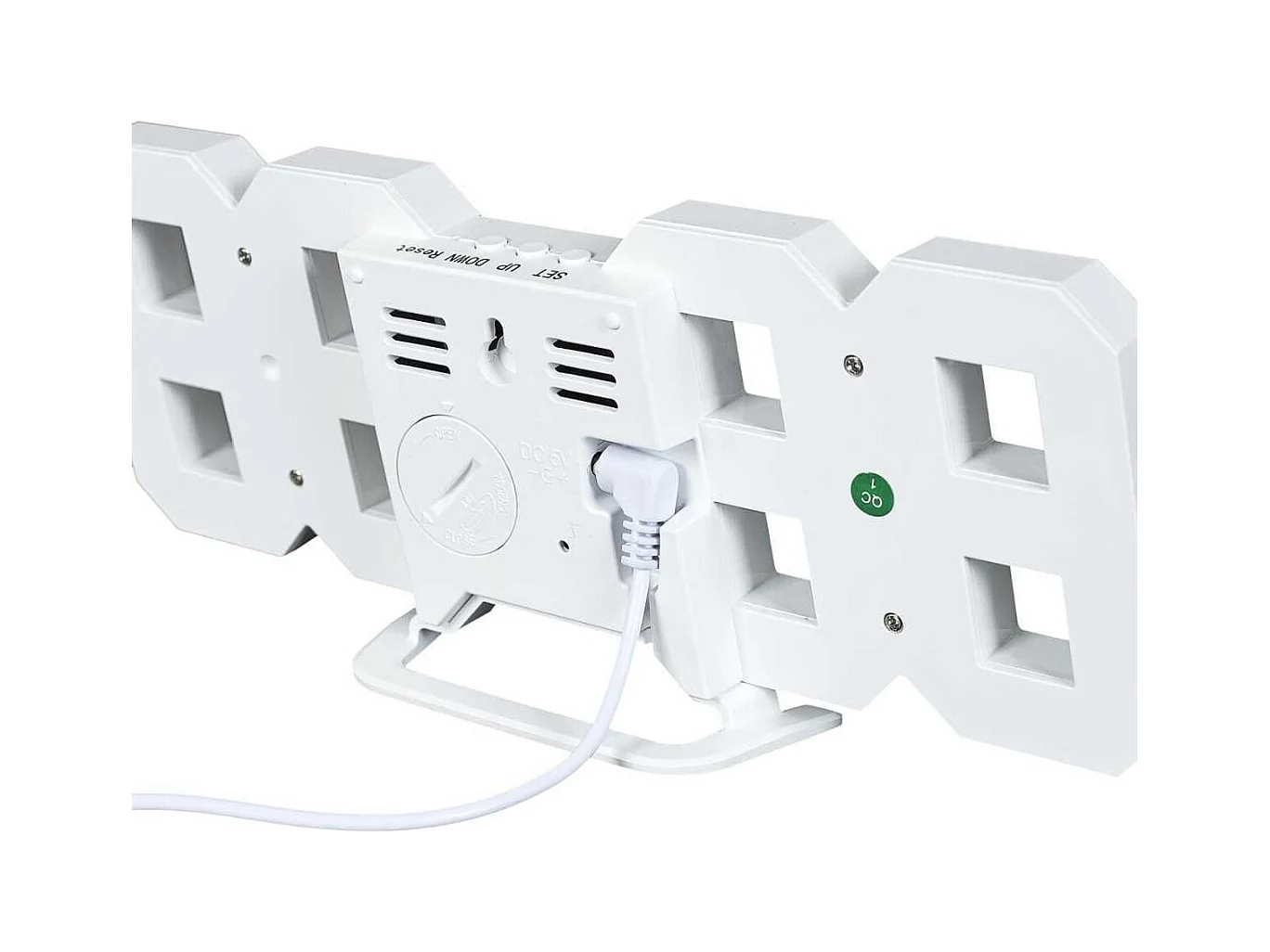 Réveil numérique chiffres LED 3D