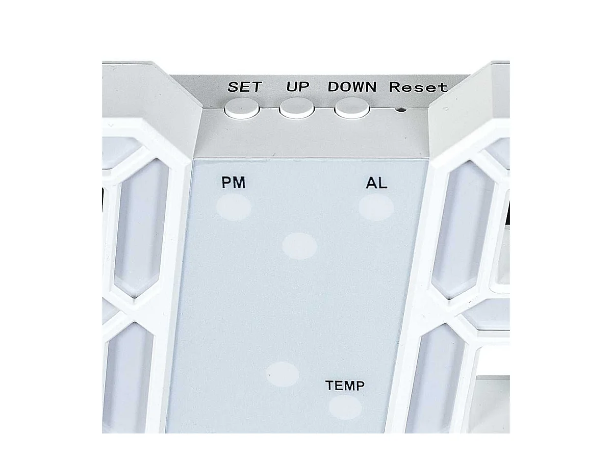 Réveil numérique chiffres LED 3D