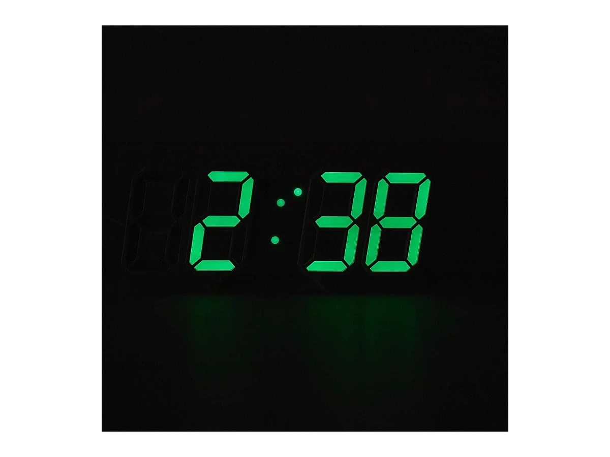 Réveil numérique chiffres LED 3D