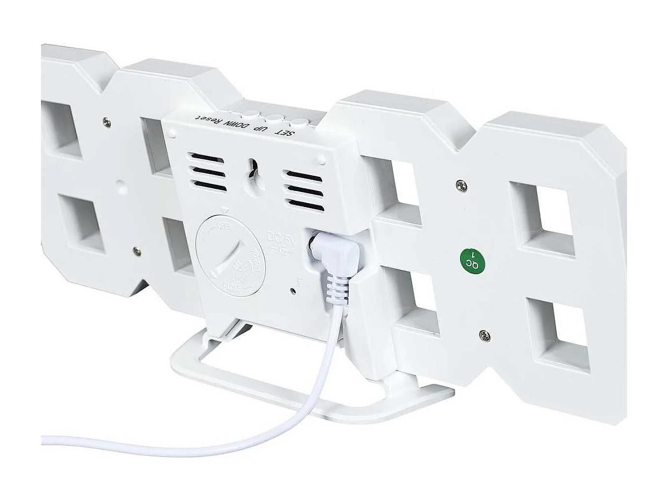 Réveil numérique chiffres LED 3D