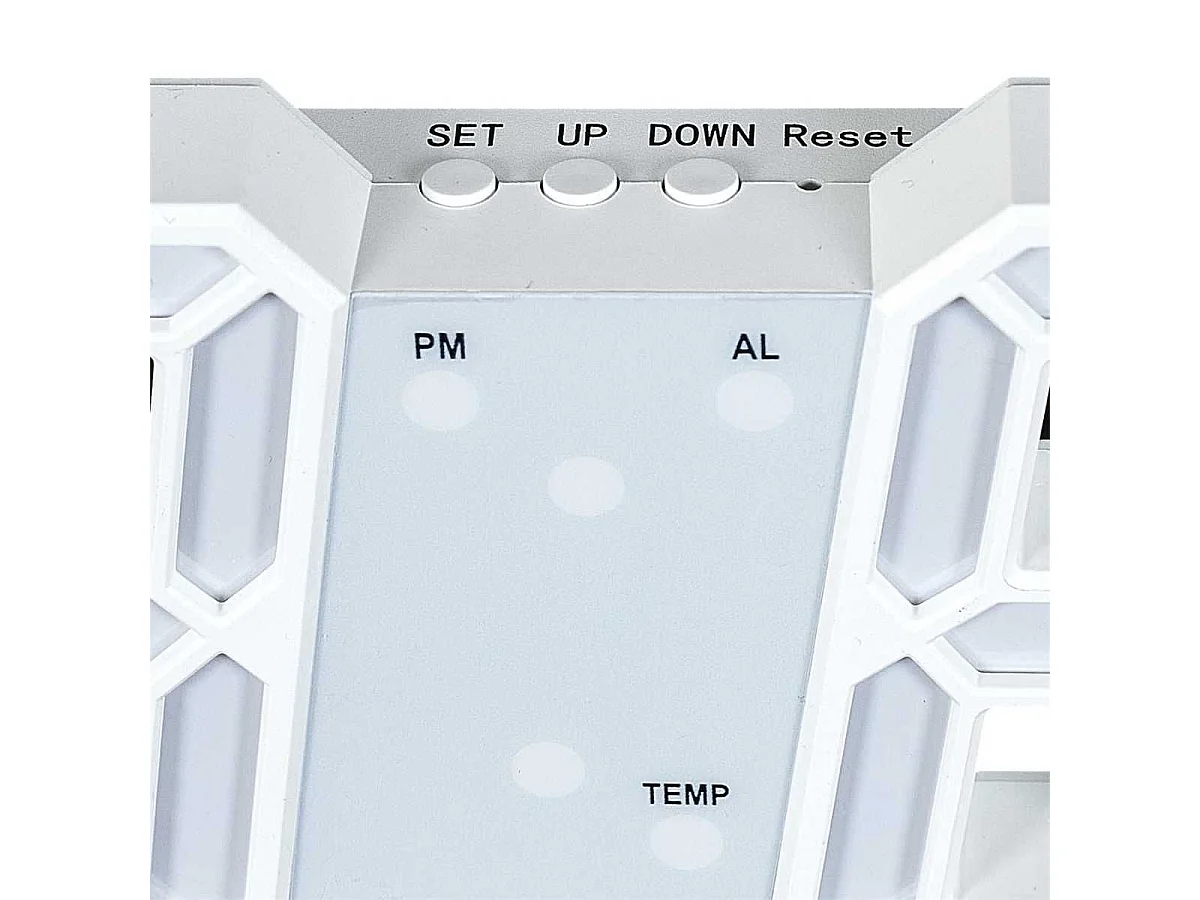 Réveil numérique chiffres LED 3D