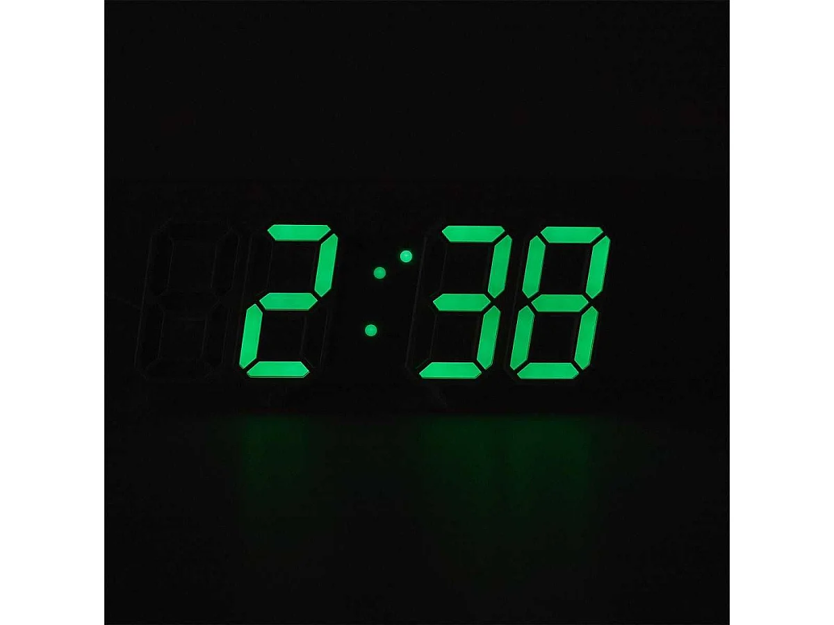 Réveil numérique chiffres LED 3D