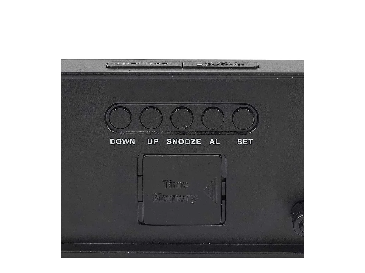 Réveil numérique avec projection de l'heure