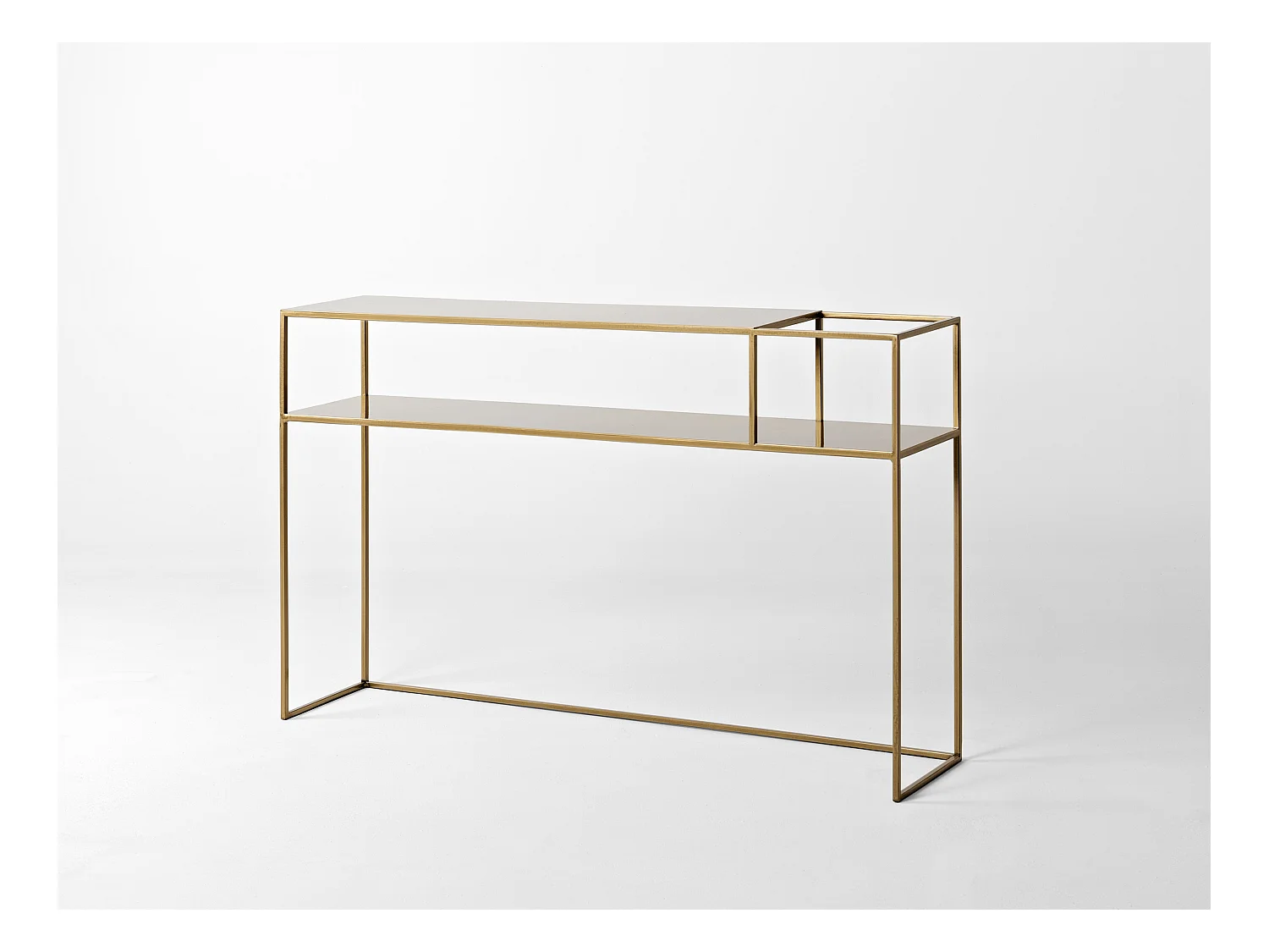 Konsolentisch 120x25x75 cm gold SENSO FLOWER METALL