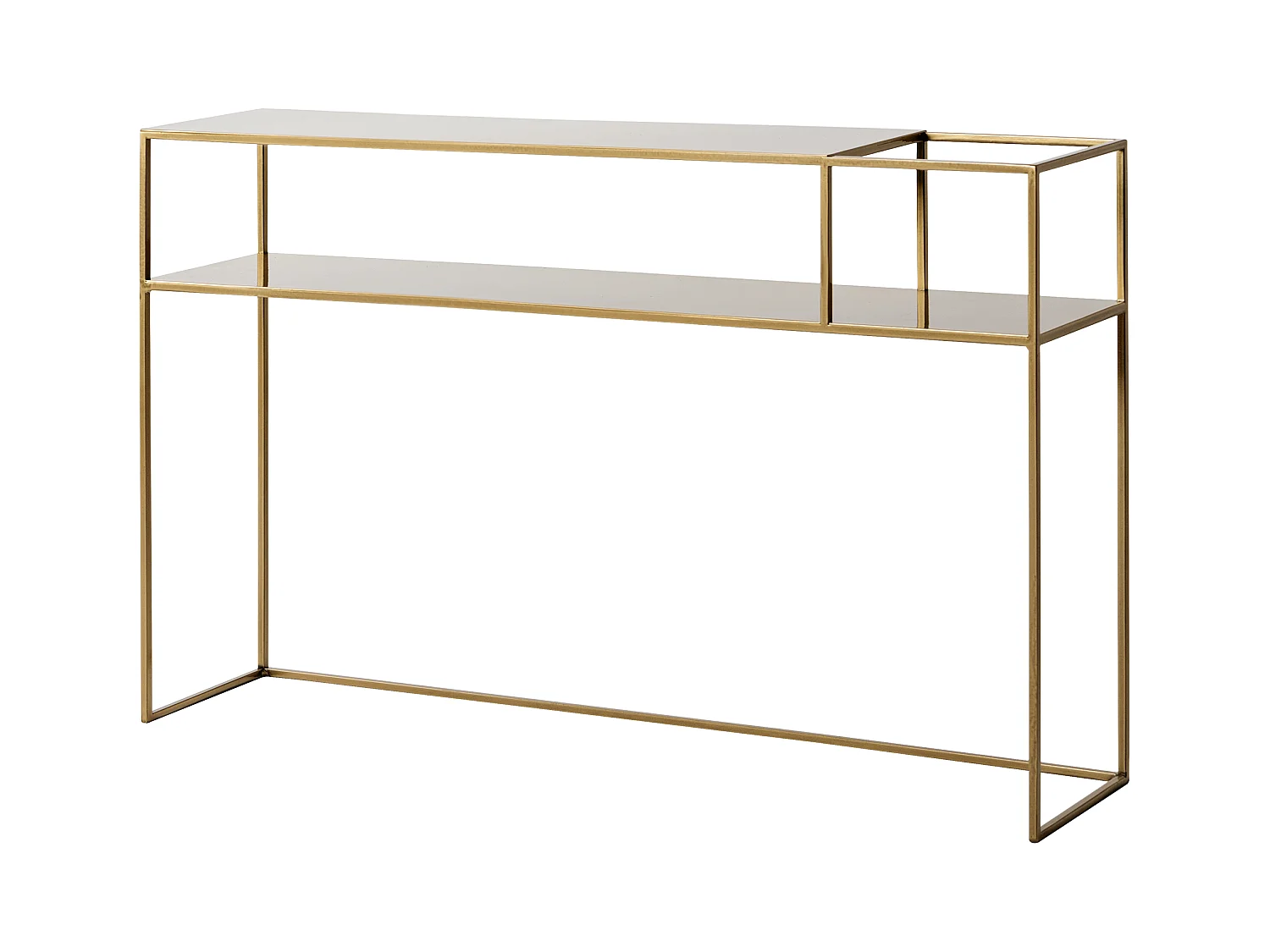 Konsolentisch 120x25x75 cm gold SENSO FLOWER METALL