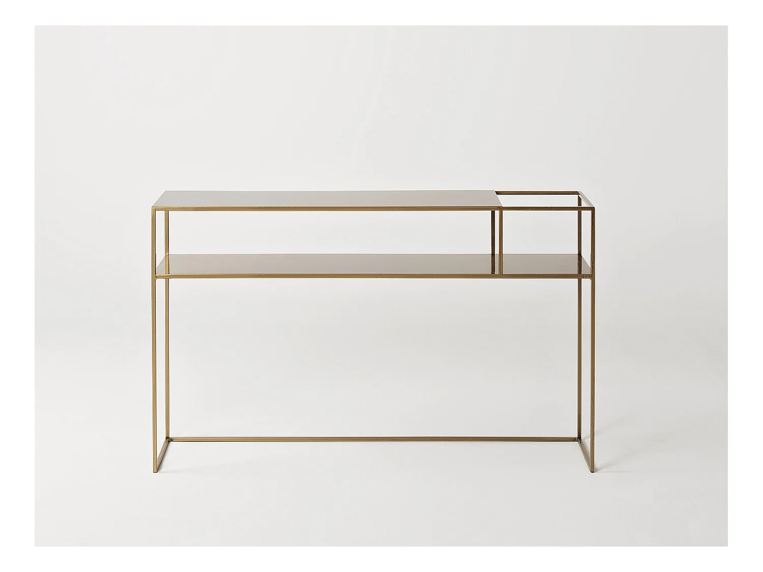 Konsolentisch 120x25x75 cm gold SENSO FLOWER METALL