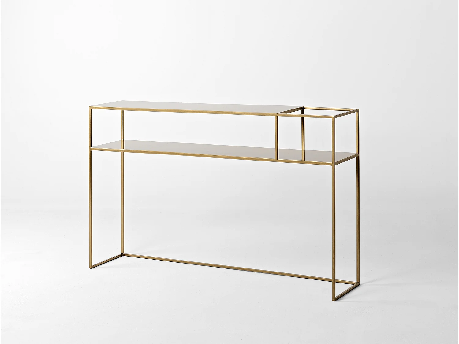 Konsolentisch 120x25x75 cm gold SENSO FLOWER METALL