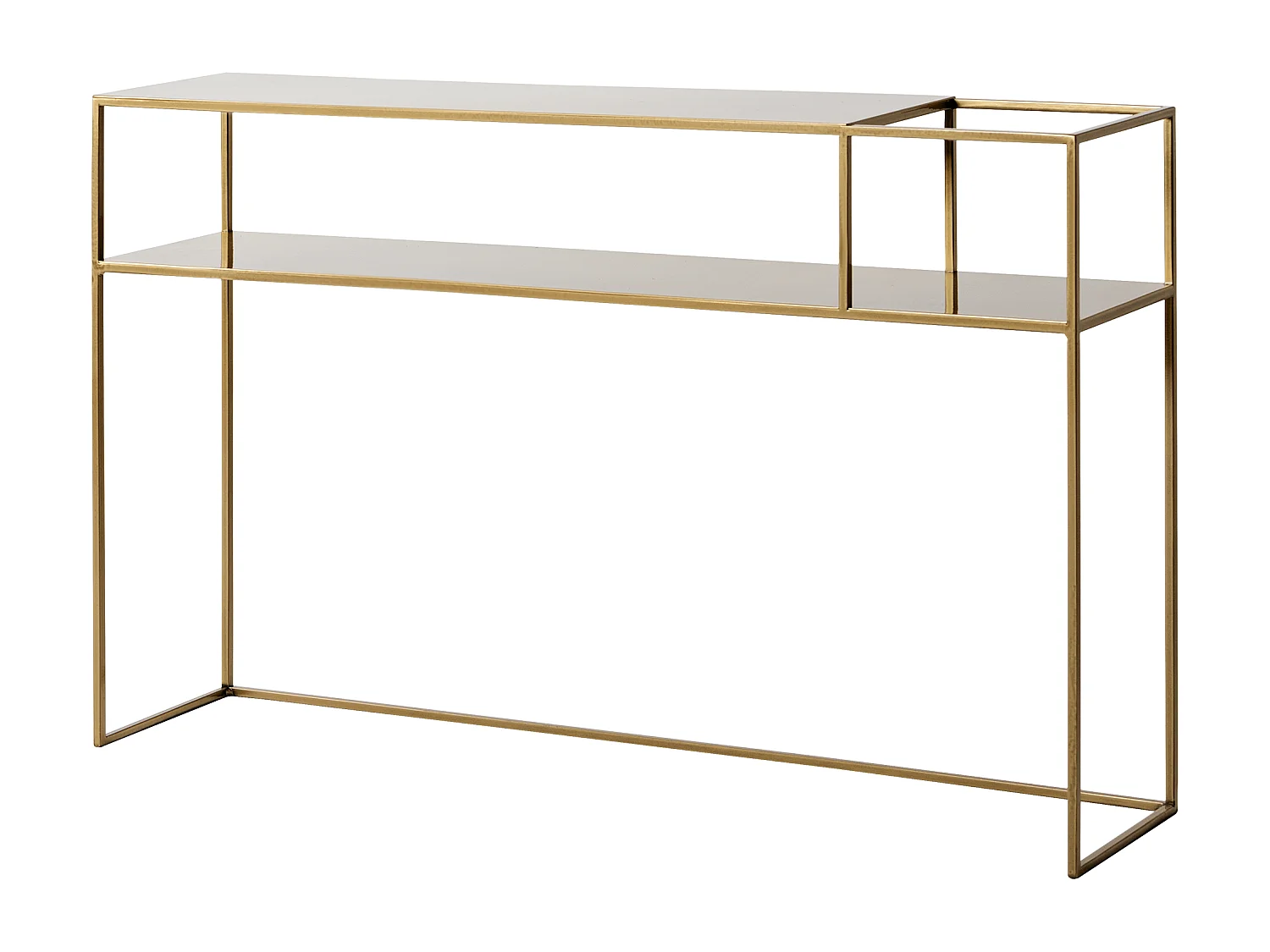 Consolle 120x25x75 cm oro SENSO FLOWER METAL