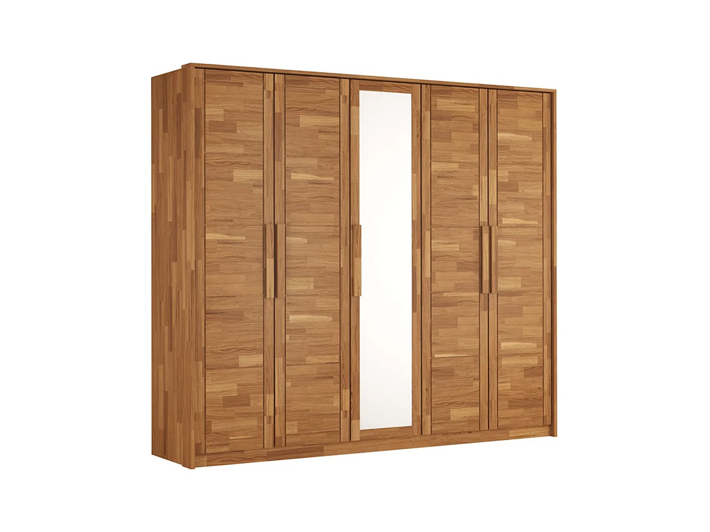 Kleiderschrank 2,52x0,65x2,2 m geölte Eiche Timo 5T WG