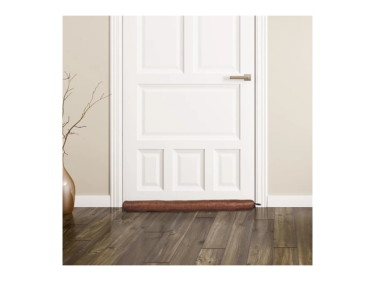 Boudin de Porte en Suèdine Camel 7x80cm - FIORA