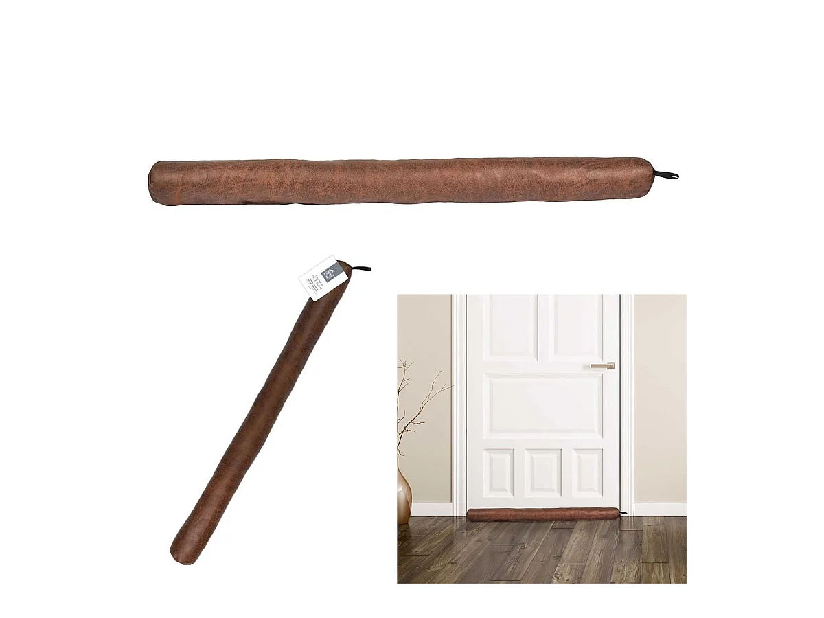 Boudin de Porte en Suèdine Camel 7x80cm - FIORA