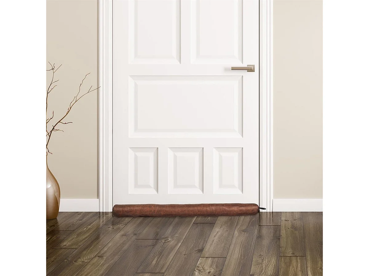 Boudin de Porte en Suèdine Camel 7x80cm - FIORA