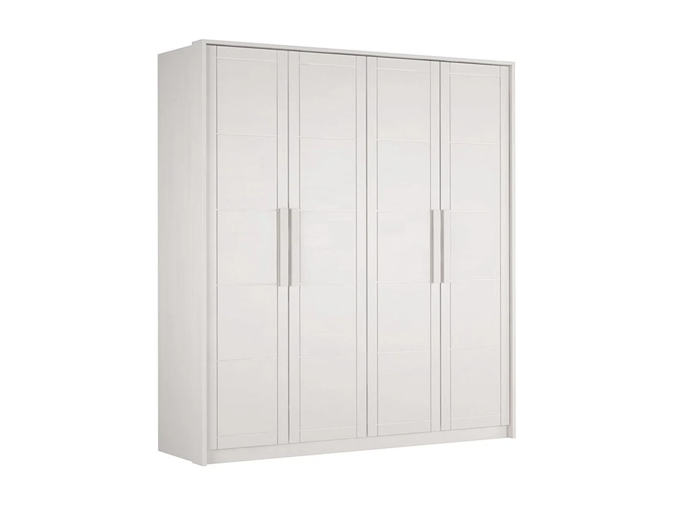 Armoire 2,03x0,65x2,2 m hêtre blanc Timo 4T BW