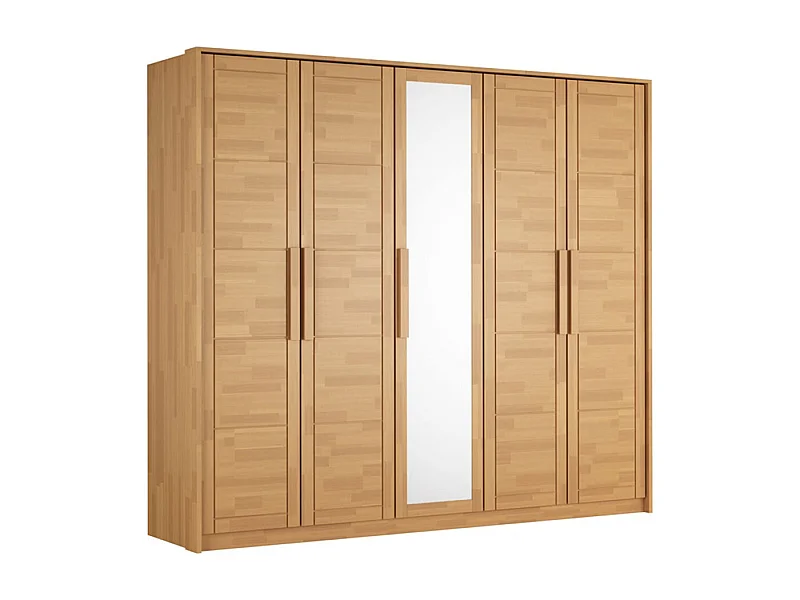 Kleiderschrank 252x65x220 cm Buche Timo 5T BL