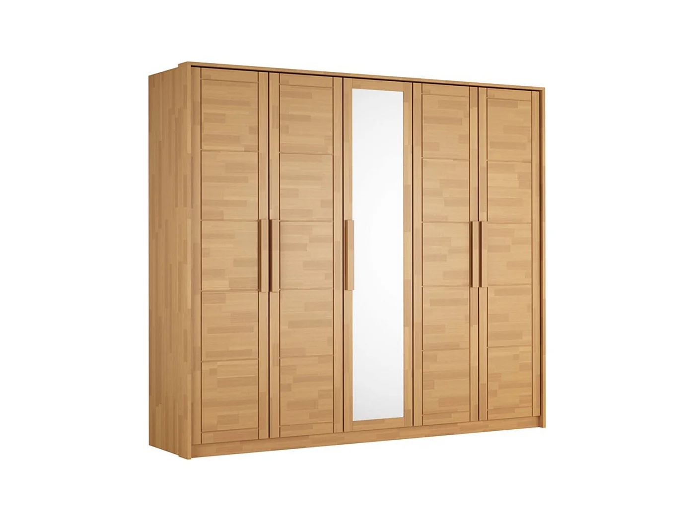 Kleiderschrank 252x65x220 cm Buche Timo 5T BL