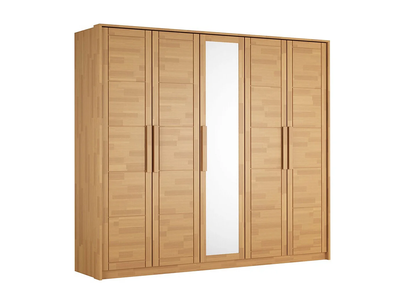 Armoire 252x65x220 cm Hêtre Timo 5T BL