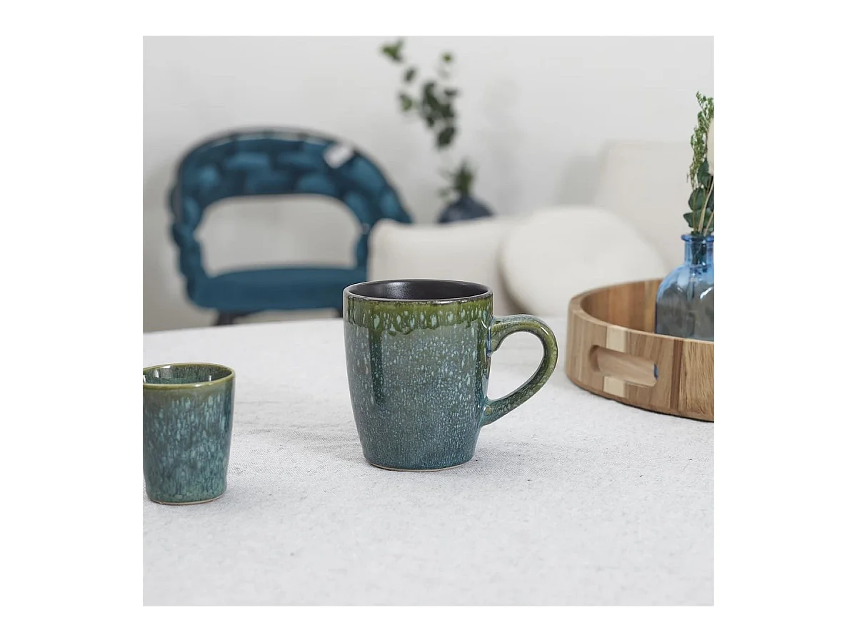 Mug en céramique coloris vert (30cl) - GREENY