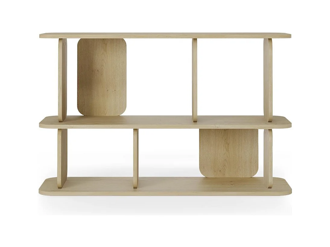 Mensola 76x120x40 cm legno naturale sala