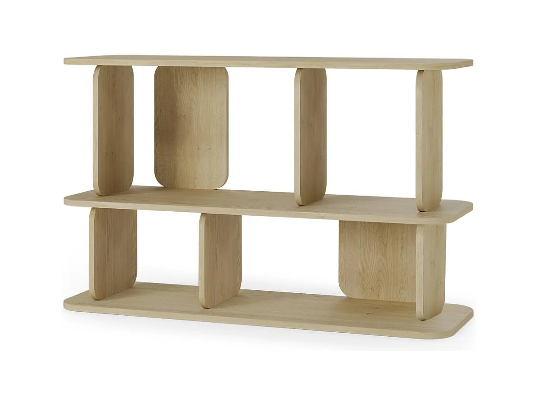 Mensola 76x120x40 cm legno naturale sala