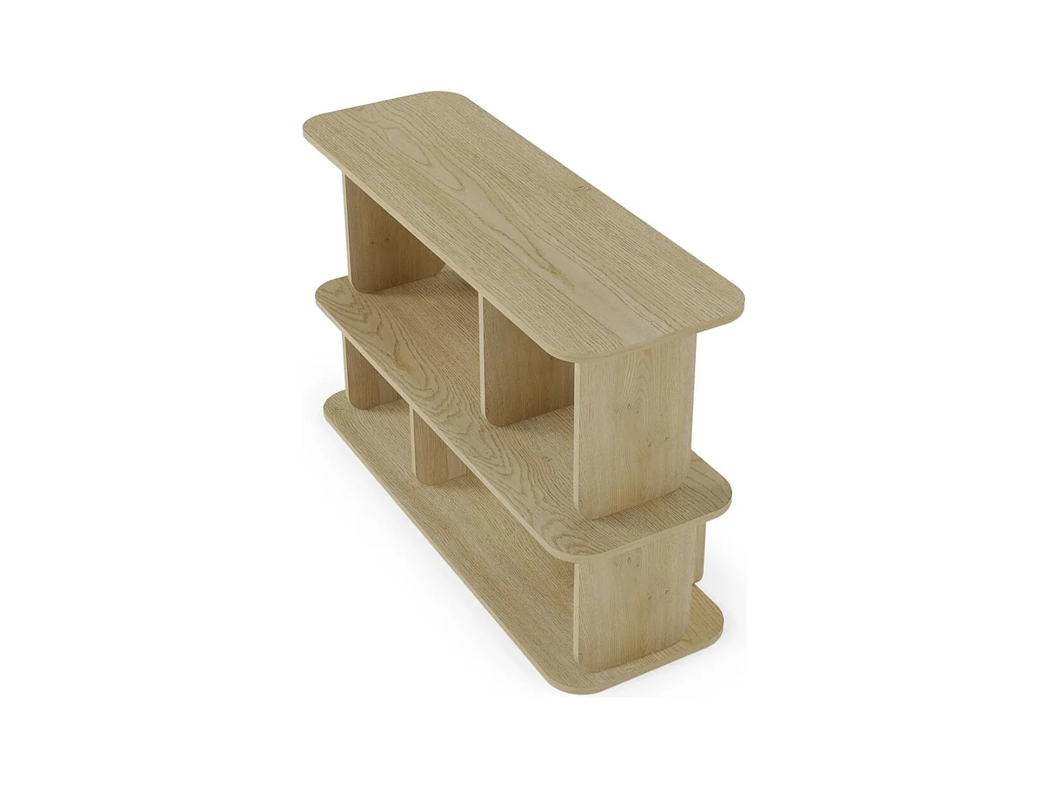 Mensola 76x120x40 cm legno naturale sala