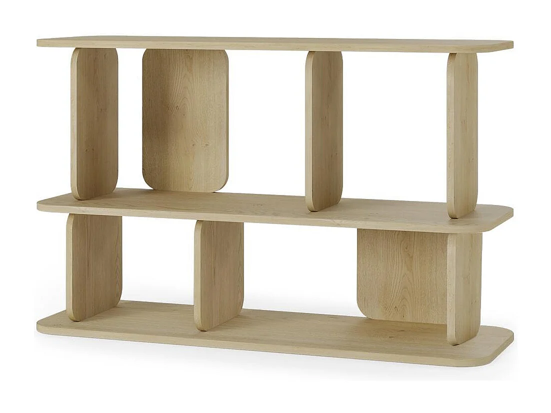 Étagère 76x120x40 cm bois naturel sala