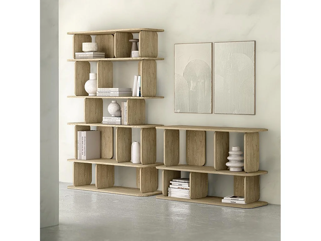 Étagère 76x120x40 cm bois naturel sala