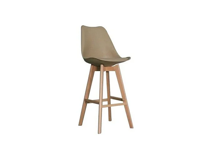 Tabouret DKD Home Decor 48,5 x 55 x 109 cm Beige Polyuréthane Hêtre