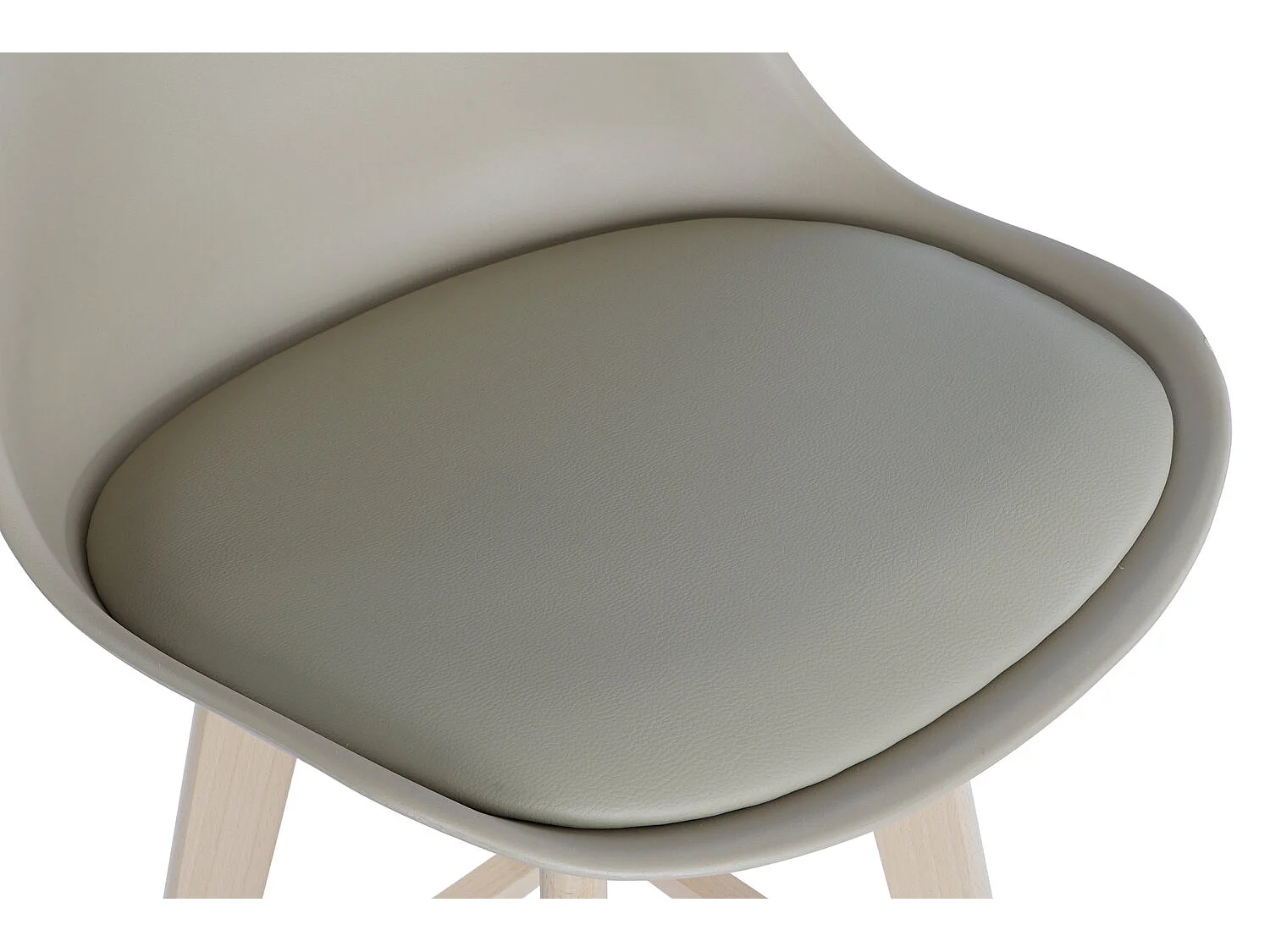 Tabouret DKD Home Decor 48,5 x 55 x 109 cm Beige Polyuréthane Hêtre