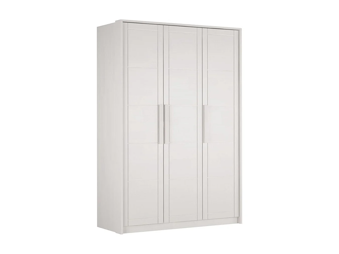 Armoire 1,54x0,65x2,2 m Hêtre blanc Timo 3T BW