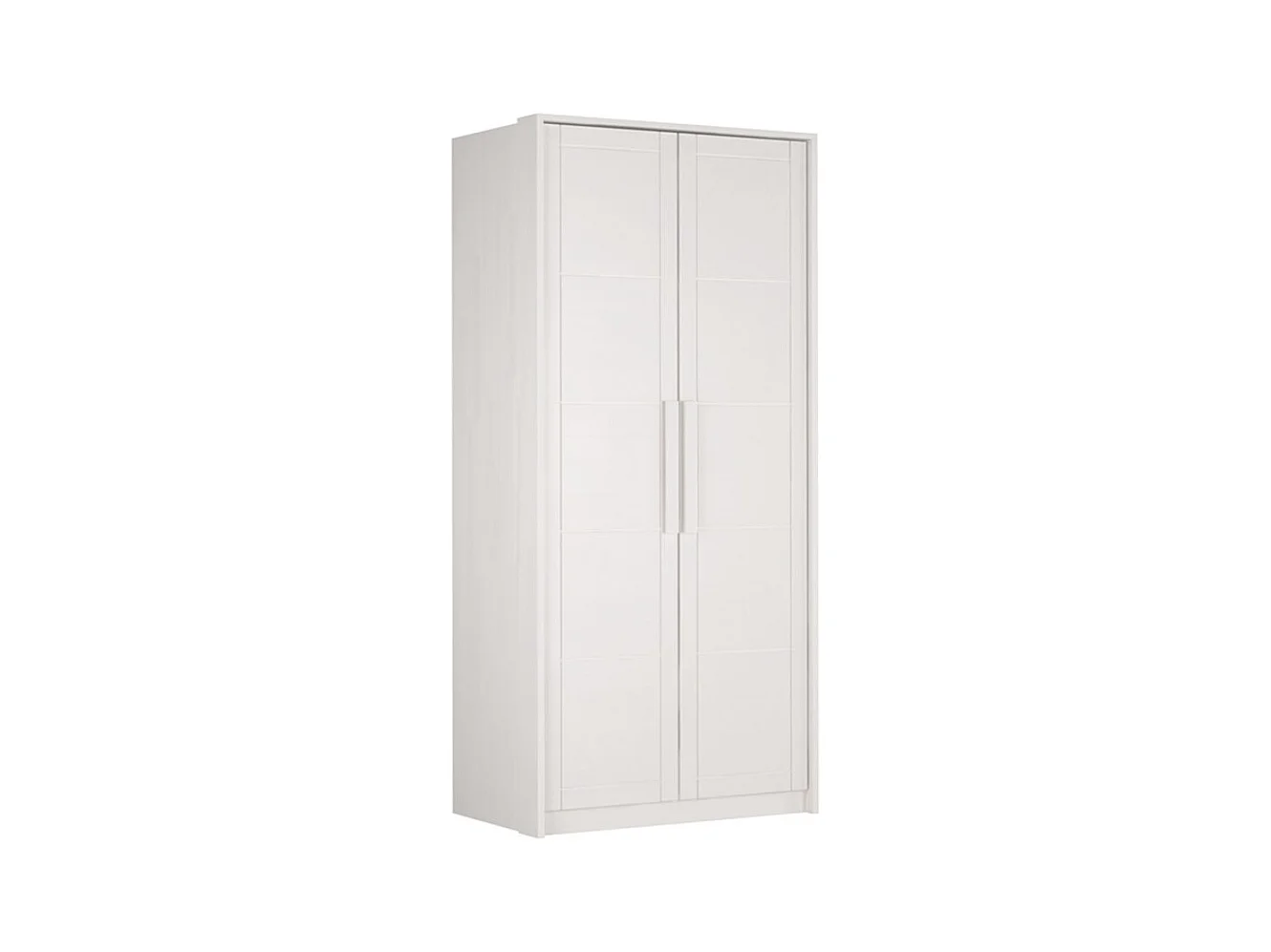 Kleiderschrank 1046x650x2200 mm weiß Buche Timo 2T BW