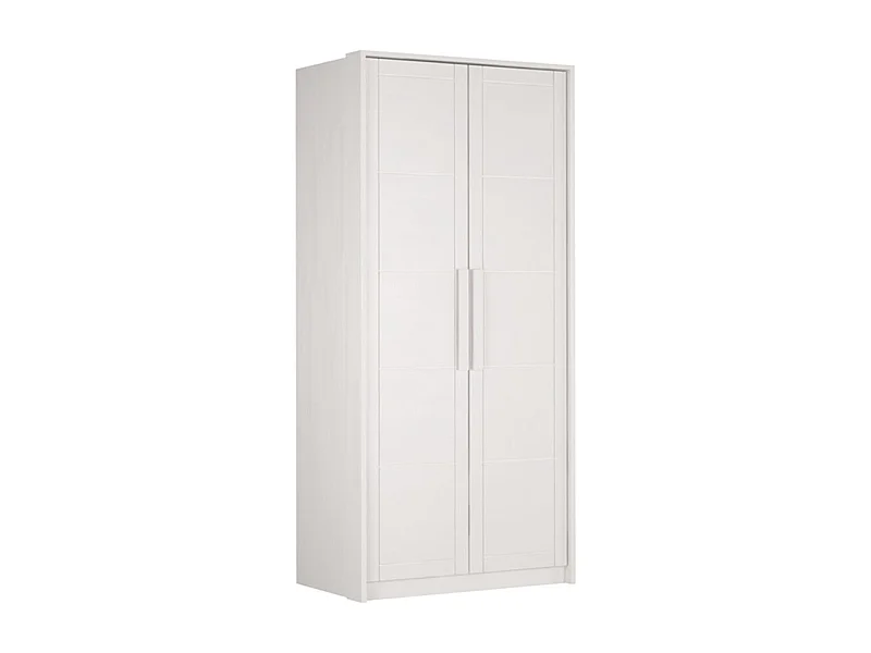 Roupeiro 1046x650x2200 mm faia branca Timo 2T BW