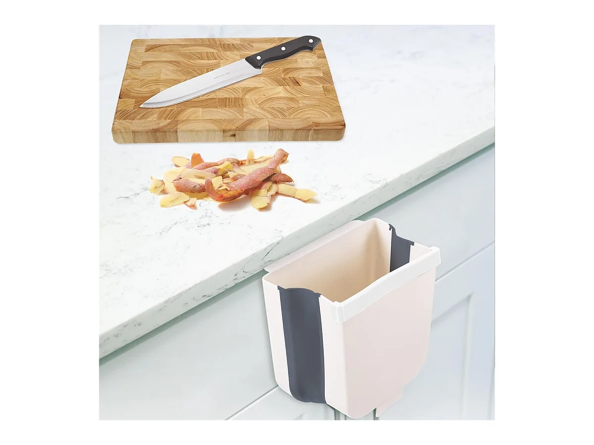 Poubelle d'appoint 4 litres rétractable à suspendre