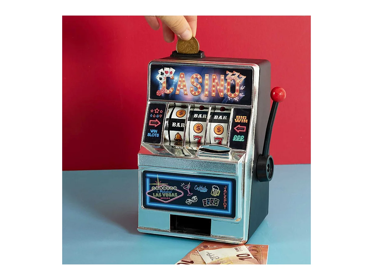 Tirelire Jeu Mini Machine à Sous - JACKPOT