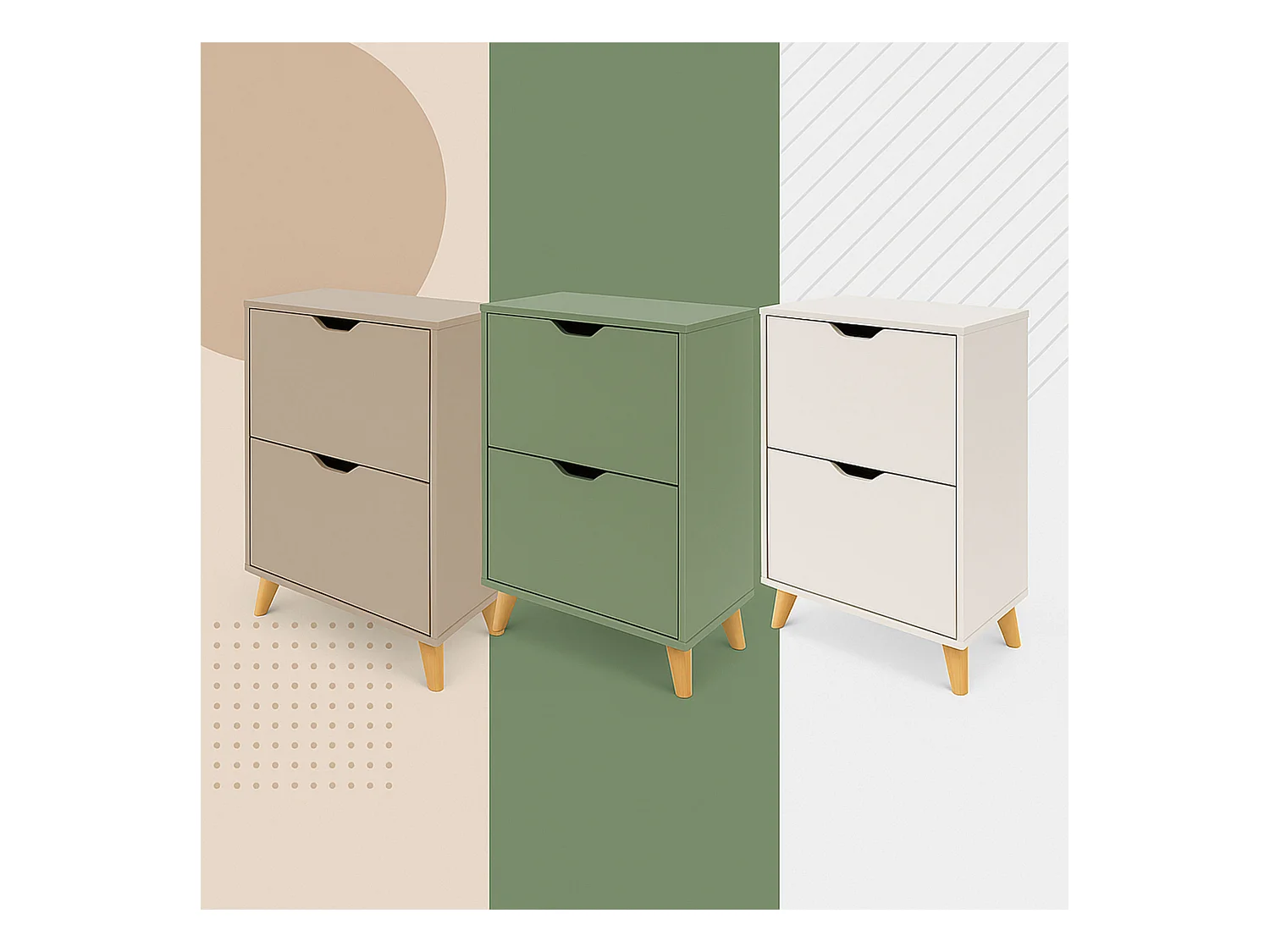 Emma - Zapatero Ahorraespacio 2 Puertas 55x82x25 cm 12 Pares en Madera Salvia