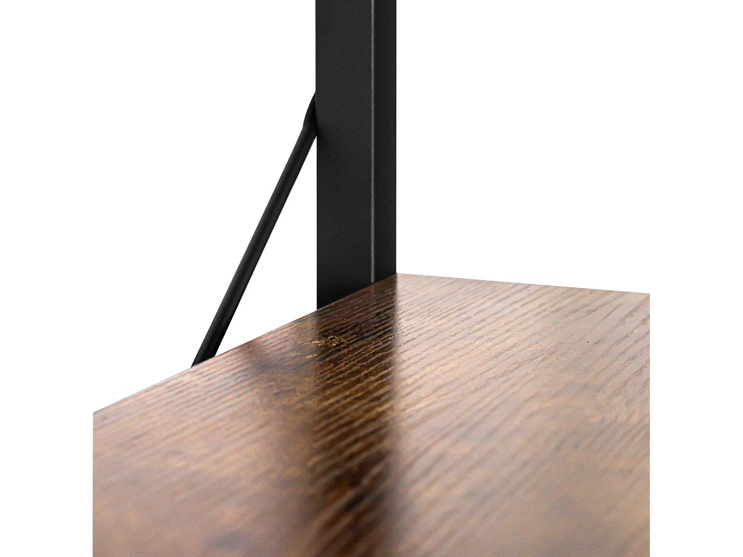 Ganbaru - Libreria scaffale a 6 ripiani 80x30xH180 cm in stile industriale