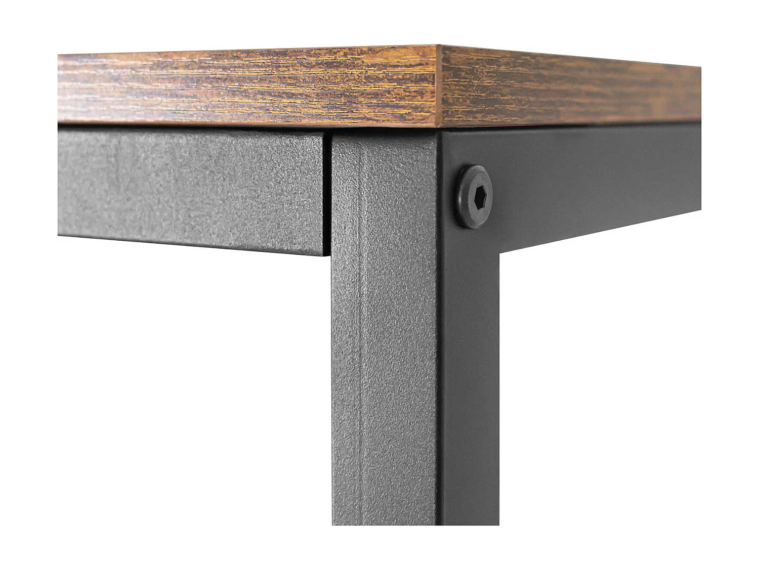 Ganbaru - Libreria scaffale a 6 ripiani 80x30xH180 cm in stile industriale