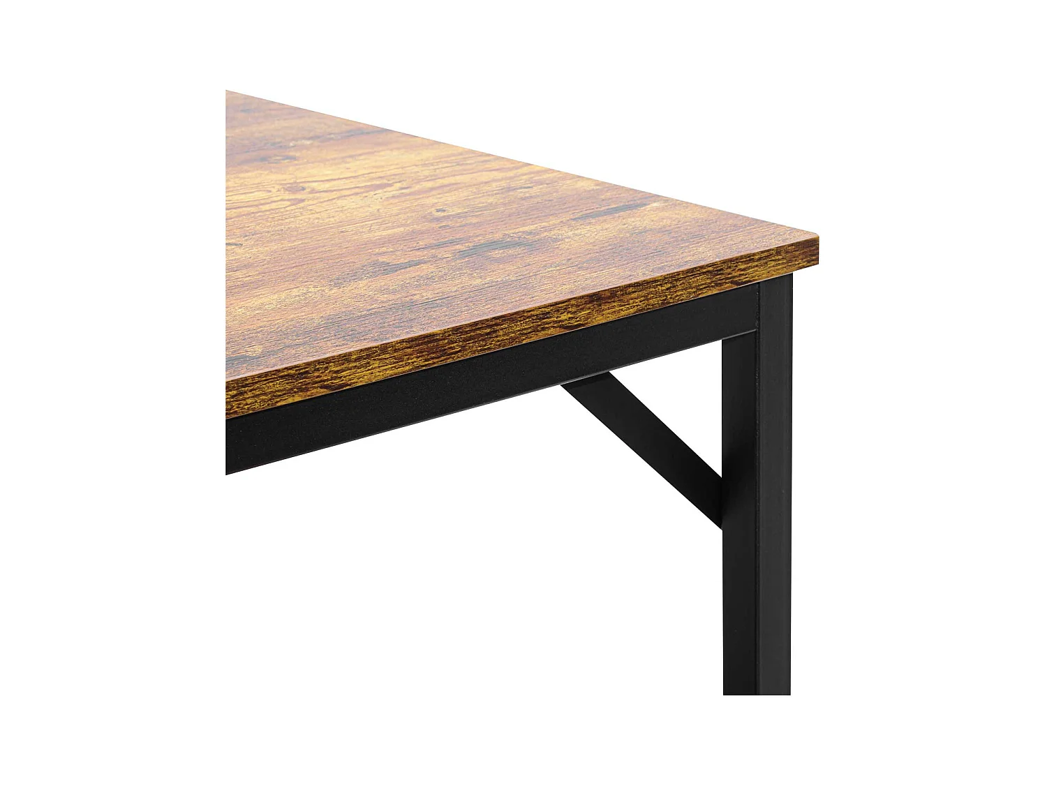 Sabi - Tavolo bar con 4 sgabelli quadrati in stile industriale, set angolo breakfast