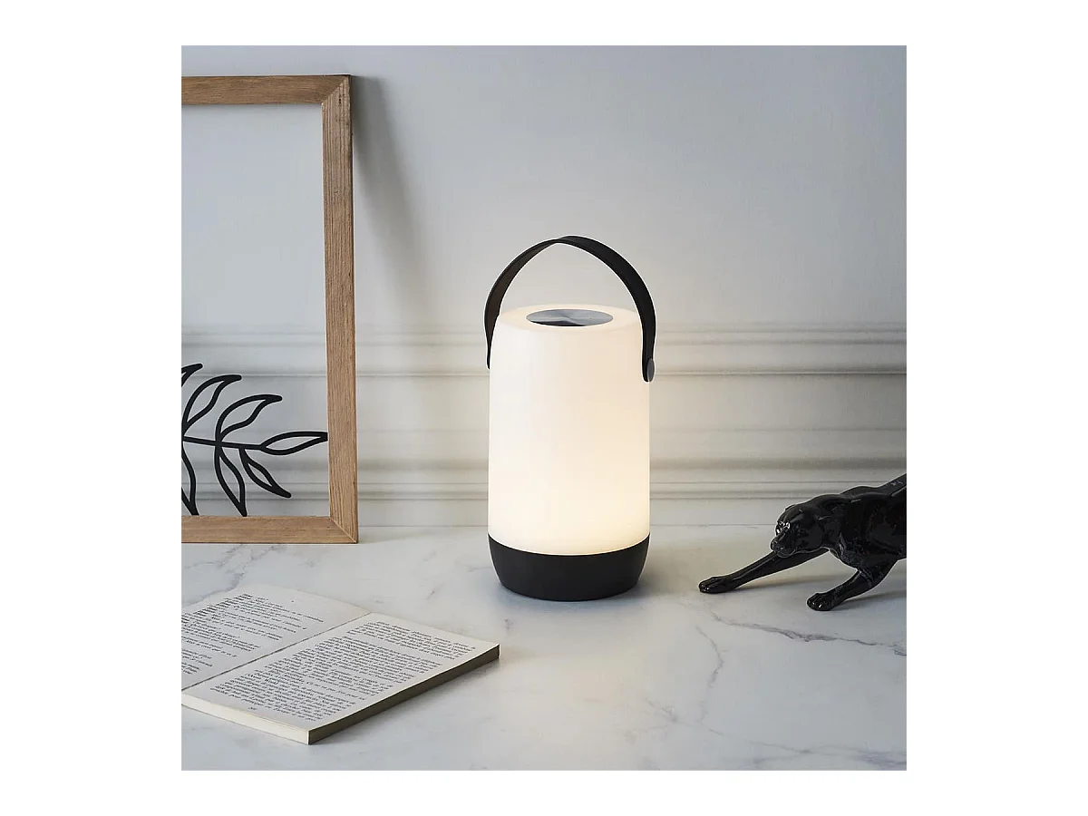 Lampe LED Tactile Sans Fil Blanche et Noire avec Anse - ATSUK