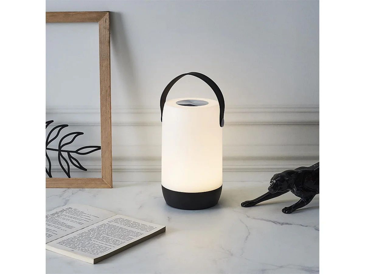 Lampe LED Tactile Sans Fil Blanche et Noire avec Anse - ATSUK