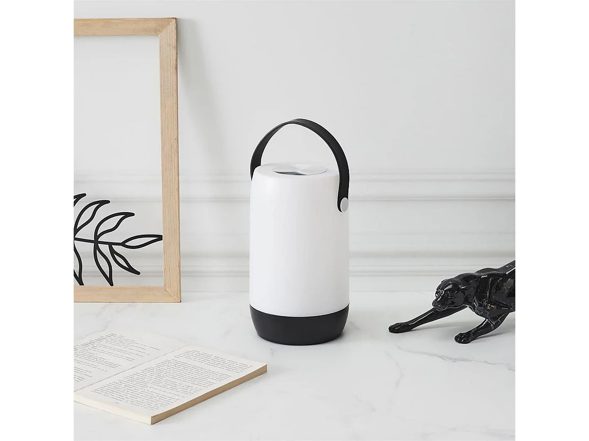 Lampe LED Tactile Sans Fil Blanche et Noire avec Anse - ATSUK