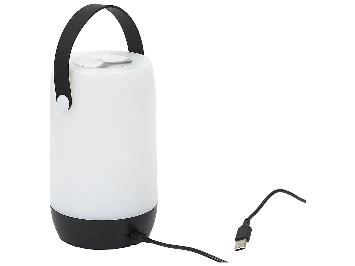 Lampe LED Tactile Sans Fil Blanche et Noire avec Anse - ATSUK