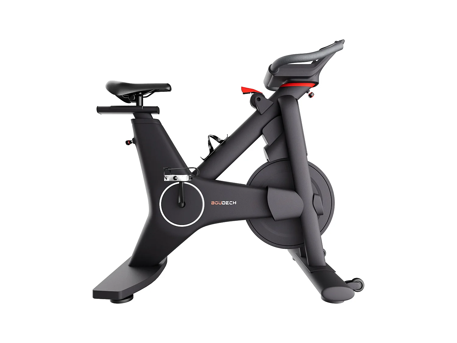 Aliena 2400 - Spin Bike Cyclette da Corsa con Volano 24 Kg Resistenza Elettrica con Display e Porta Tablet Nera